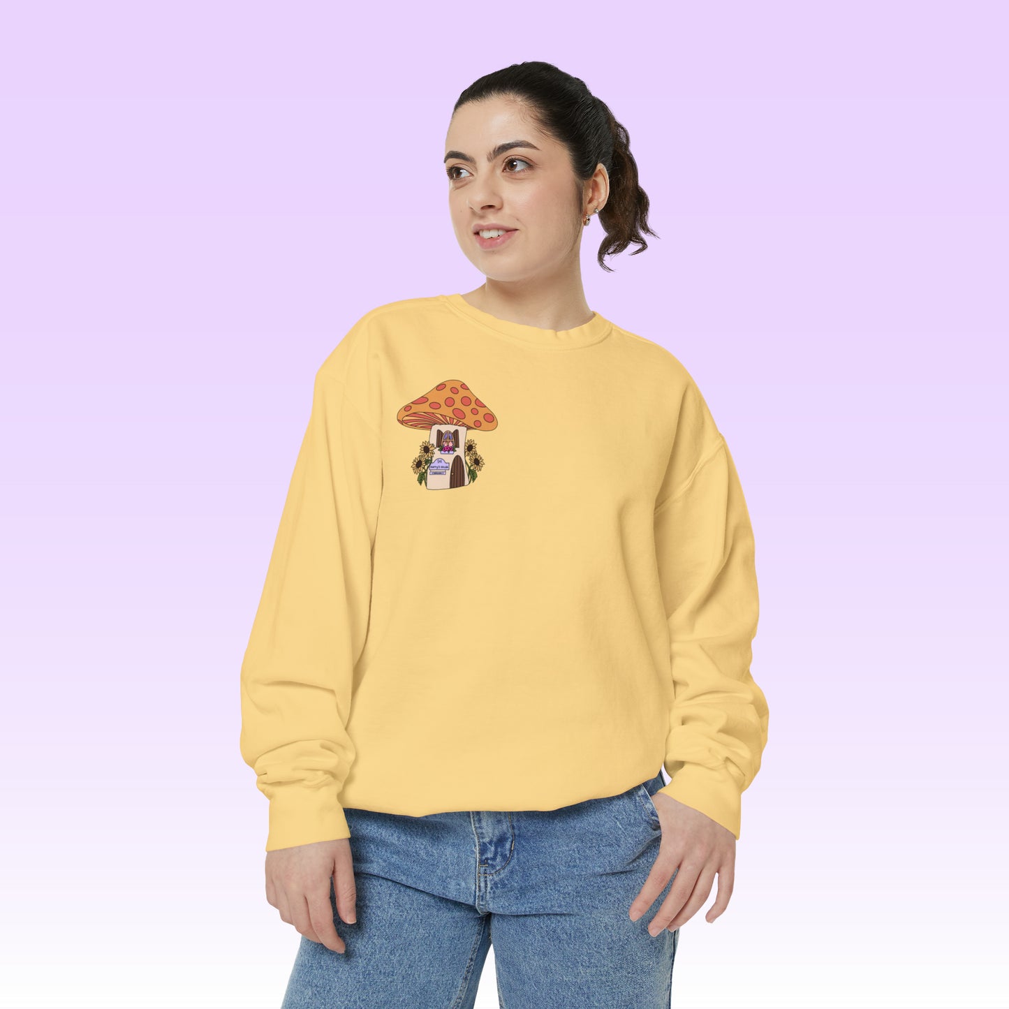 Mushroom House Crewneck (Comfort Colours)