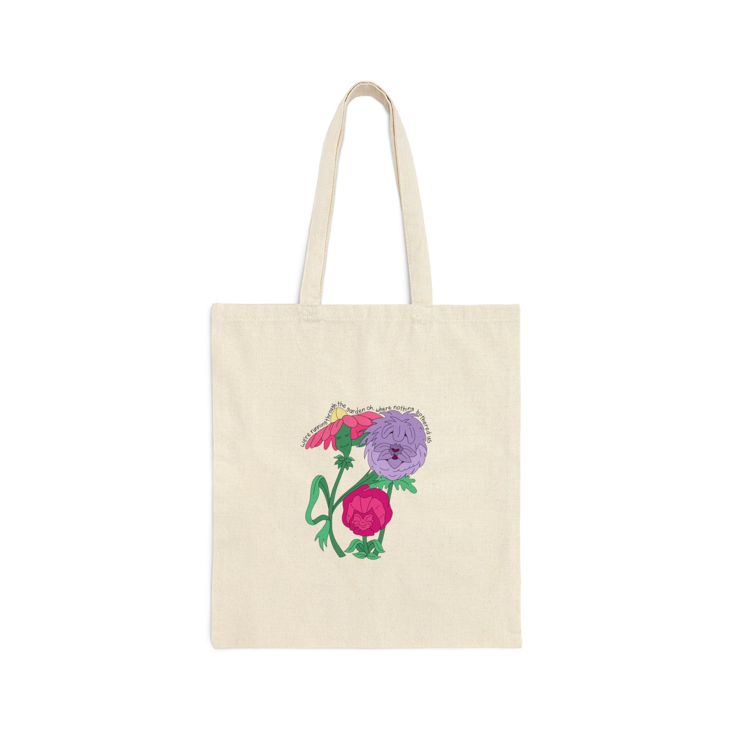 Sweet Creature in Wonderland Cotton Canvas Tote Bag