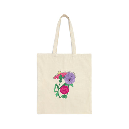 Sweet Creature in Wonderland Cotton Canvas Tote Bag