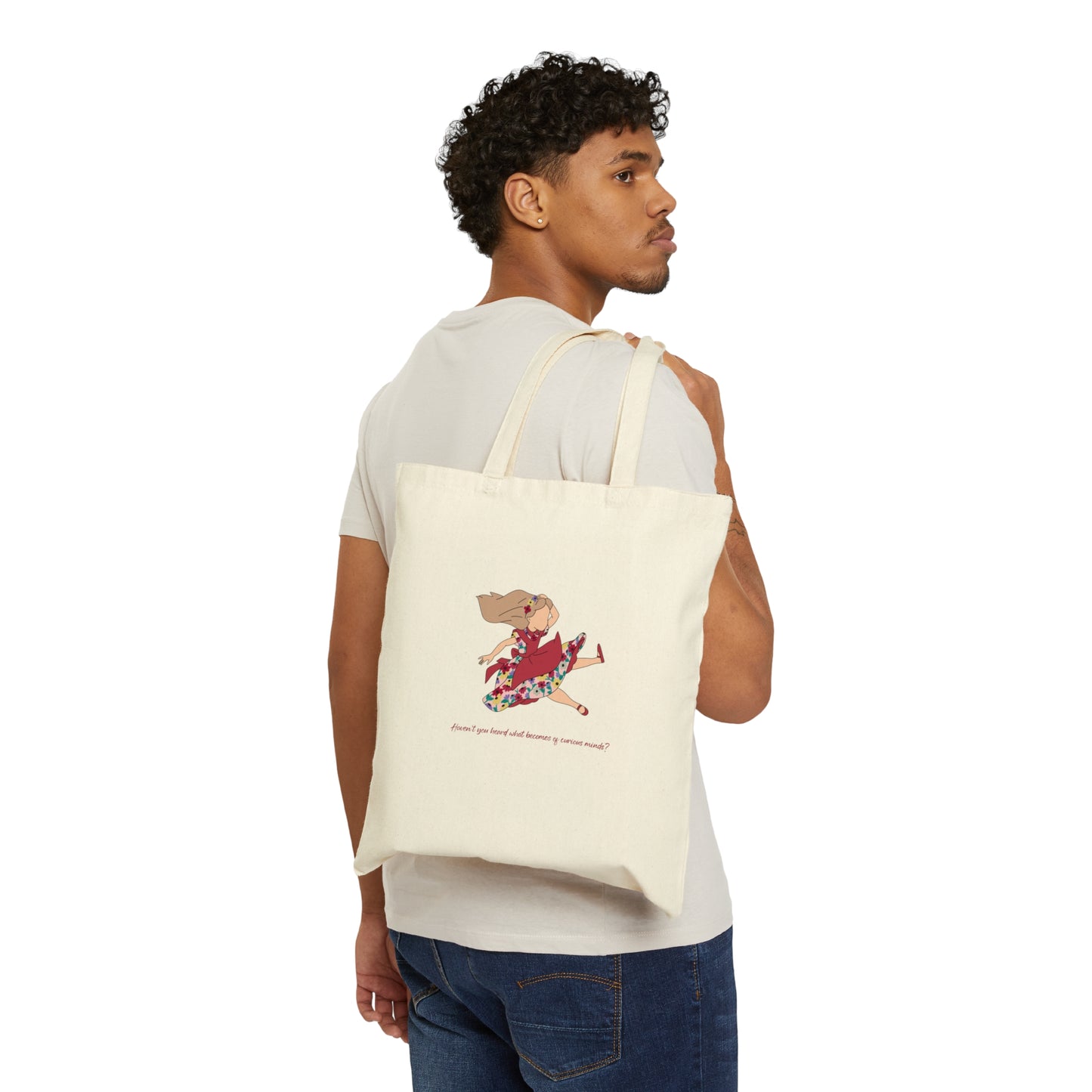 Surprise Songs Wonderland Cotton Canvas Tote Bag