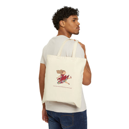 Surprise Songs Wonderland Cotton Canvas Tote Bag