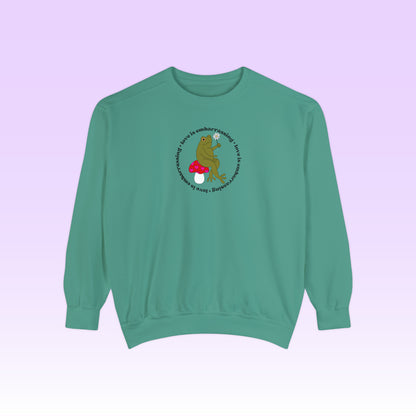 Love is Embarrassing Crewneck (Comfort Colors)