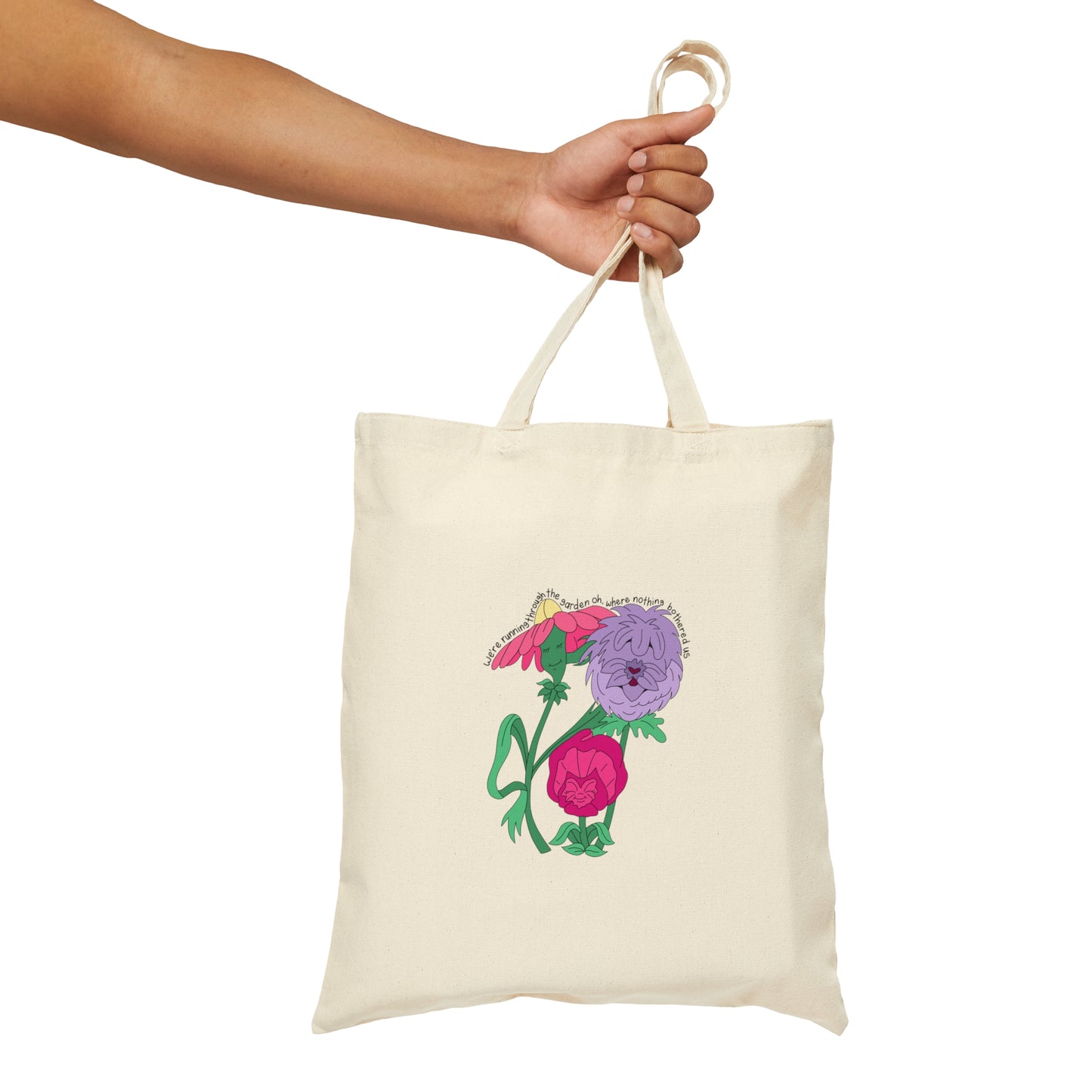 Sweet Creature in Wonderland Cotton Canvas Tote Bag