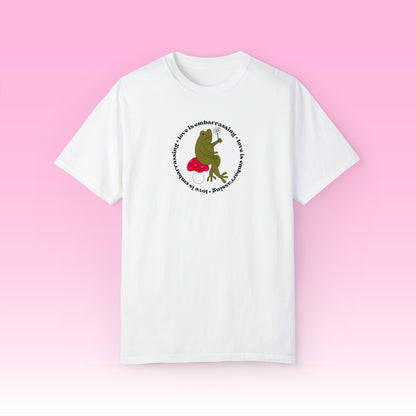 Love is Embarrassing Tee (Comfort Colors)