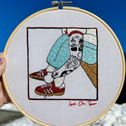 Satellite Stompers - Hand Embroidered Decor