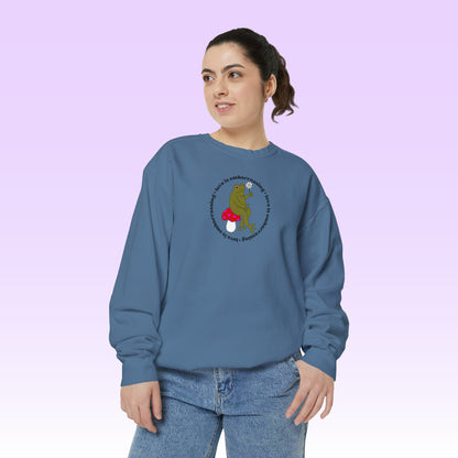 Love is Embarrassing Crewneck (Comfort Colors)