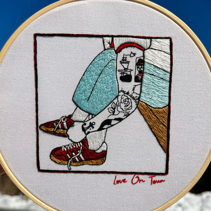 Satellite Stompers - Hand Embroidered Decor