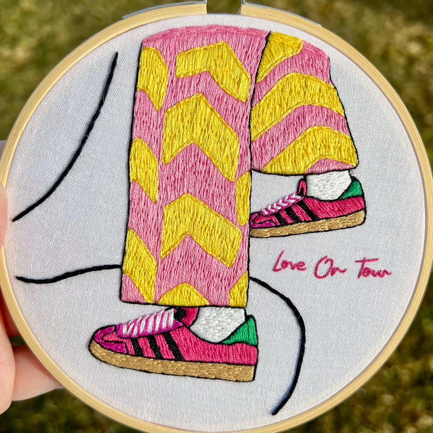 Satellite Stompers - Hand Embroidered Decor