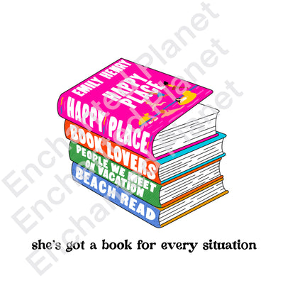 Book for Every Situation Tee (Comfort Colors)