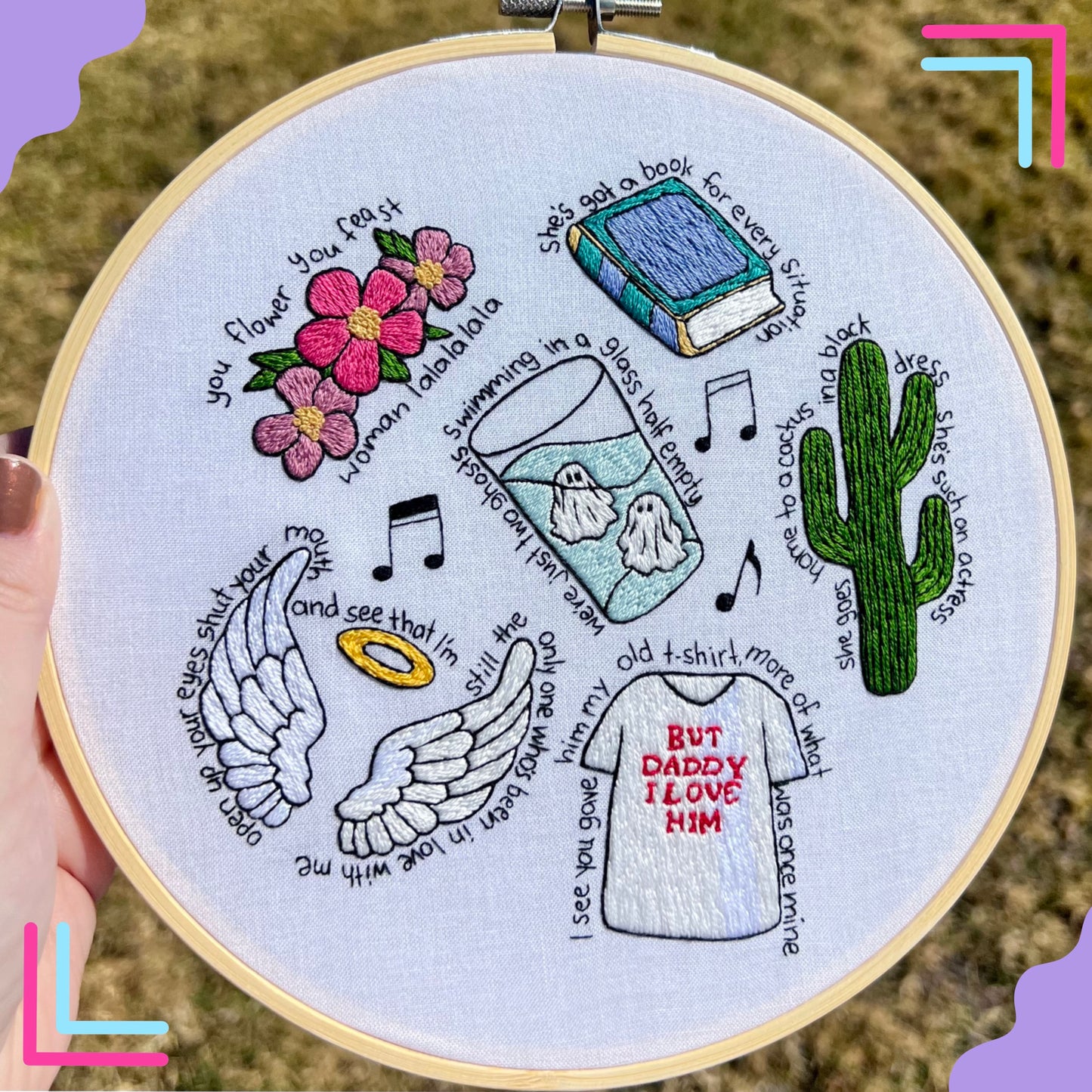 HS1 Album Collage Embroidery Template